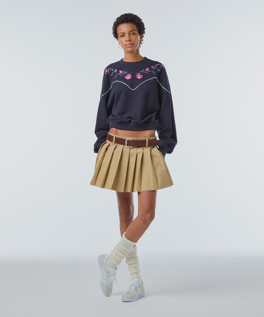 INSTANTFUNK Western Embroidered Sweatshirt - Navy
