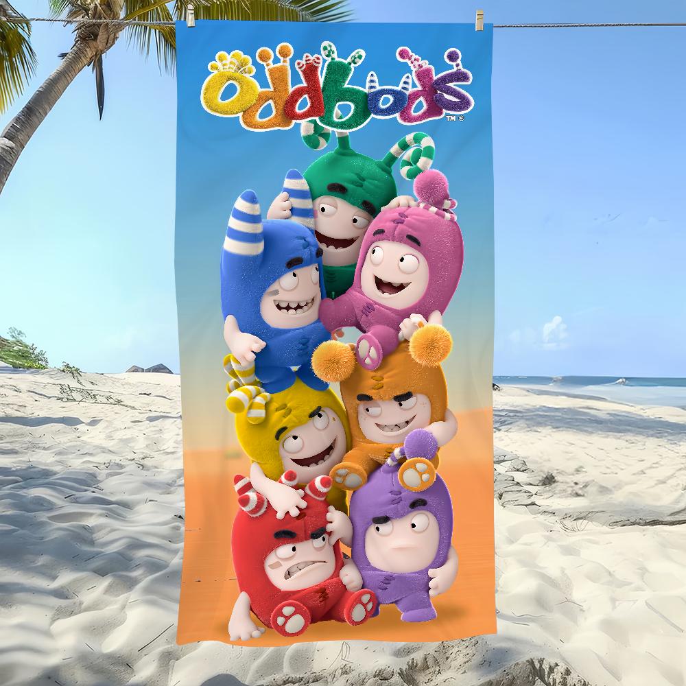Asciugamano Morbido Divertente Cartone Animato Carino Piscina Regalo Per Viaggio O-Oddbods-S Palestra Doccia Campeggio Asciugatura Rapida Sportivo Grande Asciugamano da Spiaggia