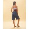 Women's Loose Non Stretch Vintage Denim Midi Pants 7 Pants