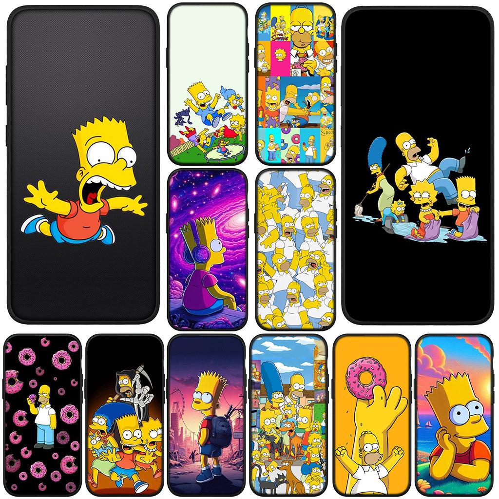 Anime The S-Simpsons Bart Casing Phone Cover for Samsung Galaxy S22 S21 S20 Fe Ultra S9 Plus + A13 A22 M21 M31 M55 M15 Case