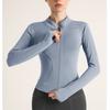 Slim Tracksuit Workout Top Fashion Female Training Jackets Zipper Long Sleeve Yoga Running Sports Coat