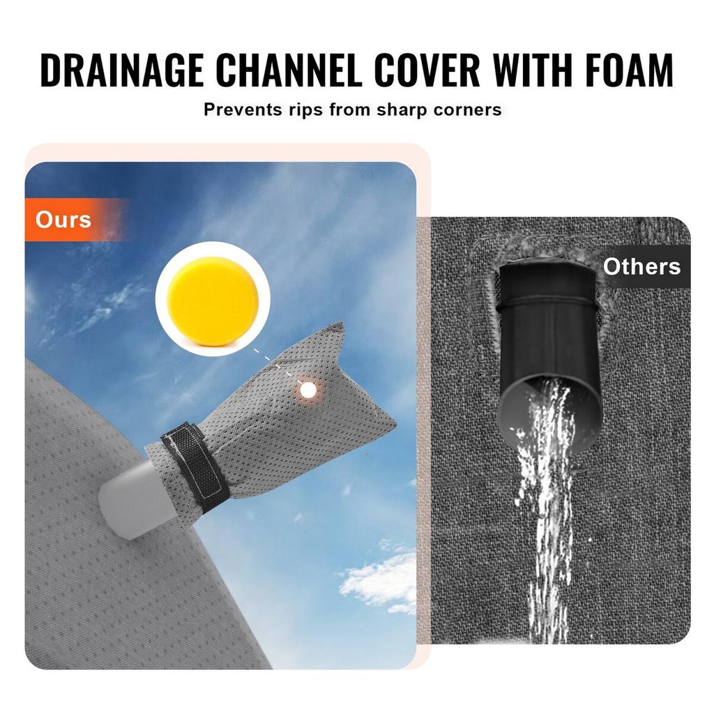 Trailer Travel RV Cover 24-27 Ft Class A Camper Cover Non-Woven Fabric
