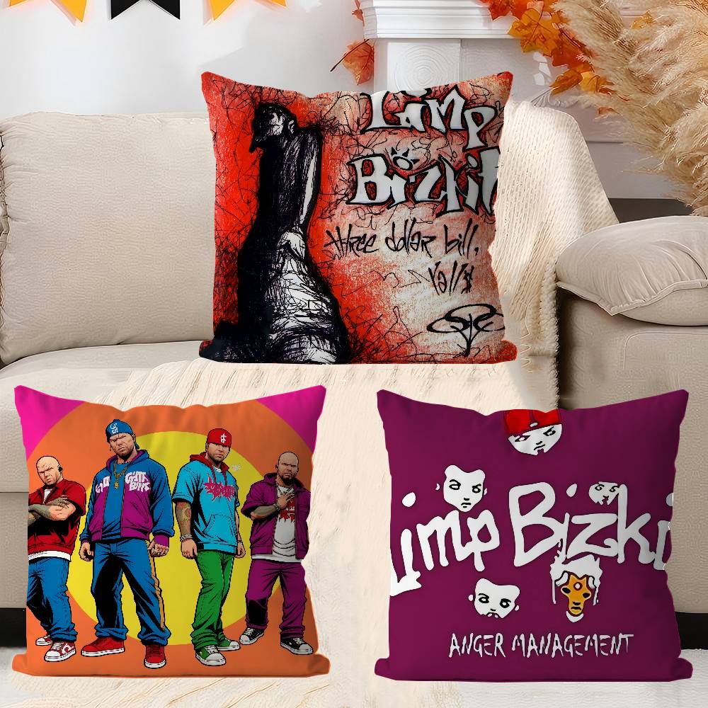 Band Limp Bizkit Decorative Room Aesthetics Pillow Case Home Decor Bedroom Sofa Bed Couch Pillow Cover 45x45