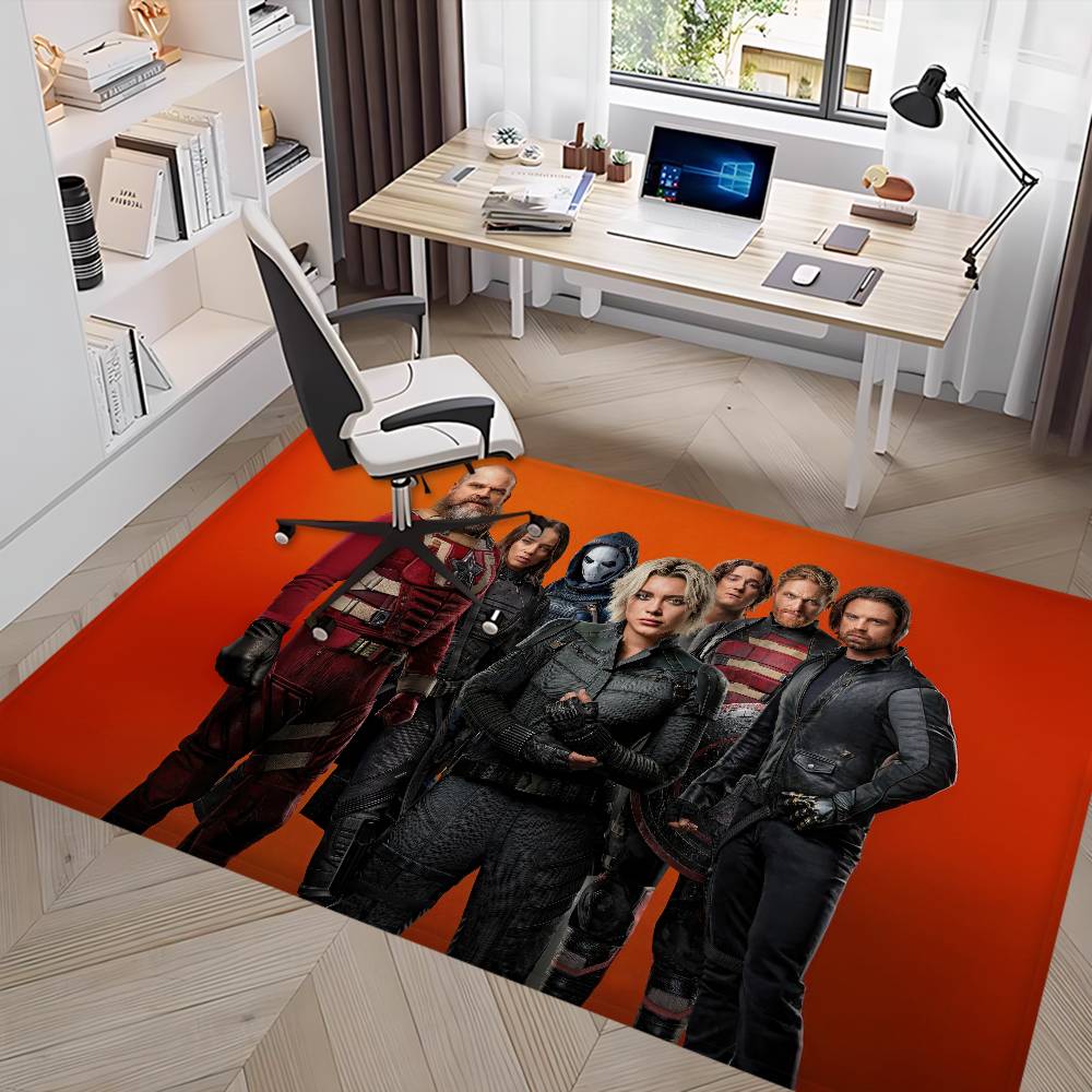Superhrdinský film Thunderbolts Rohožky do místnosti Levnější Protiskluzový Moderní Koberec s potiskem do obývacího pokoje, na balkon Vítejte