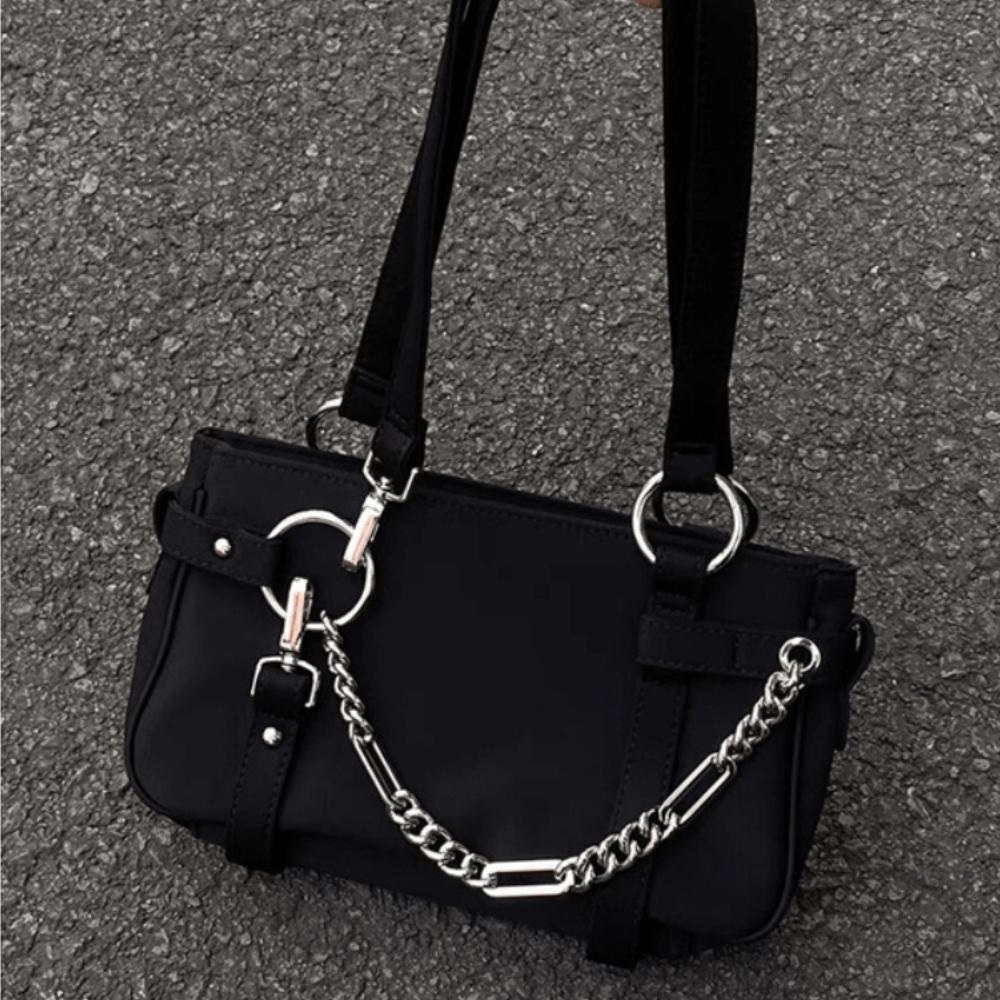 Niche New Bag Chain Locomotive Armpit Bag High-end Shoulder Handbag Baguette Bag