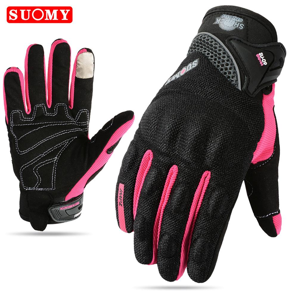 Suomy Motorcycle Gloves Motorbike Gloves Touch Screen Breathable Guantes Moto Gloves Racing Summer Spring Men Women Luva Moto DH