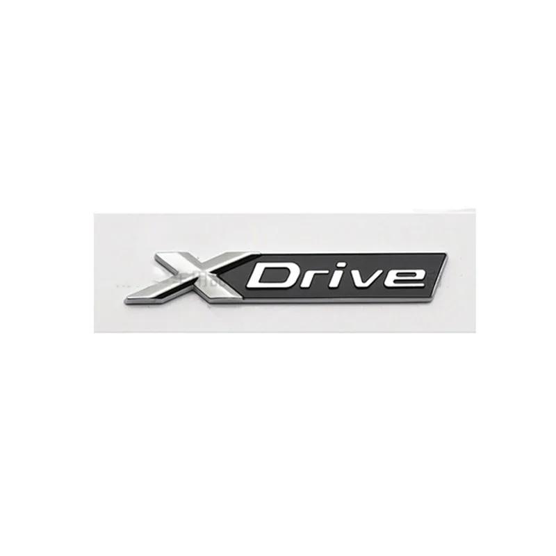 ABS Car Rear Trunk Letters Emblem Badge Fender Side Sticker For BMW XDRIVE SDRIVE 3 5 Series X3 X5 M3 M5 E46 E90 E83 F20 F30