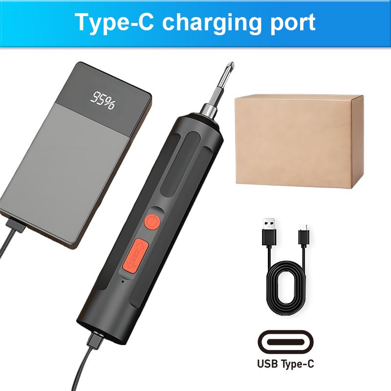 47PCS Electric Screwdriver Mini Household Electric Drill Rotated Cordless Screwdriver Power Tools Household Maintenance Repair