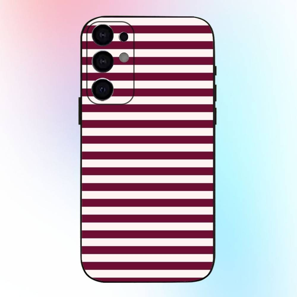 

Burgundy White Stripe Phone Case For Samsung S25,S24,S21,S22,S23,S30,Ultra,S20,Plus,Fe,Lite,Note,10,9,5G Black Cover Samsung S105G
