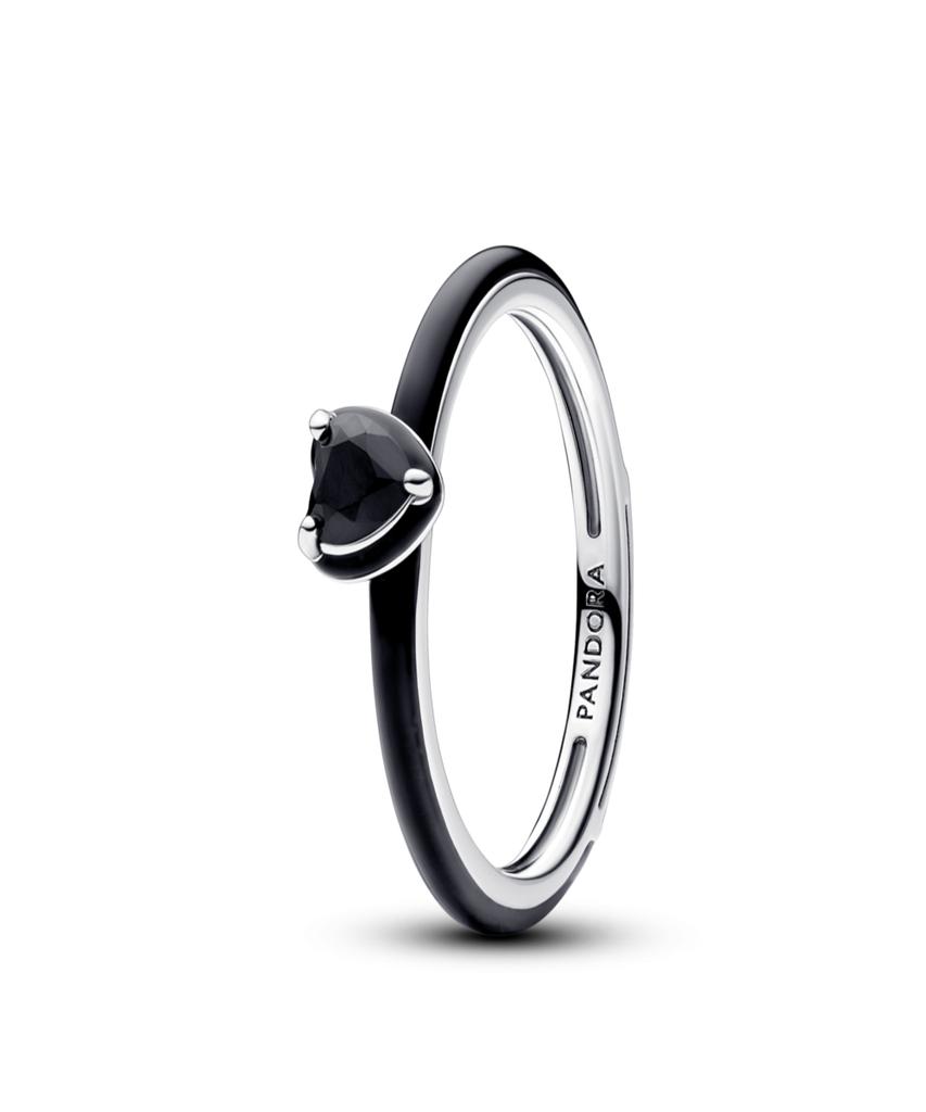 Pandora Us Black Chakra Heart Ring_193088C01