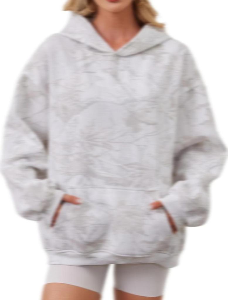 Autumn Unisex 3D Maple Leaf Print Hoodie with Patch Pockets