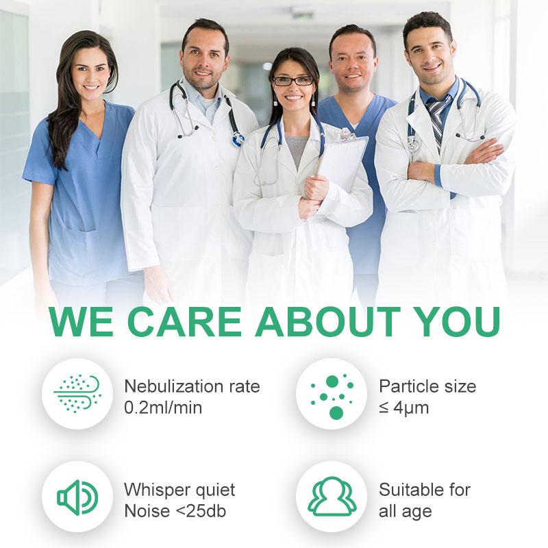 Medizinischer stiller Mesh-Vernebler für Erwachsene und Kinder, tragbarer Asthma-Inhalator, Zerstäuber, Gesundheitspflege, tragbarer Mini-Vernebler, Luftbefeuchter