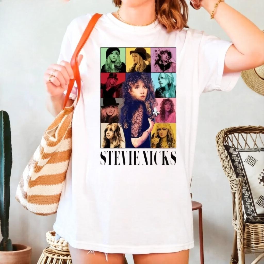 

Dont Be A Lady Be A Legend Stevie Nicks Cotton TShirt Stevi Shirt Fan Gifts Stylish Vintage Print Unisex High Quality Tshirt 4XL