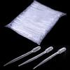 100Pcs Plastic Disposable 3ml Graduated Transfer Pipettes Eye Dropper Straw Set