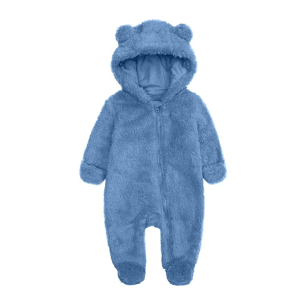 Infant Romper Set Baby Crawling Suit Thick Warmth Newborn Flannel Outfit