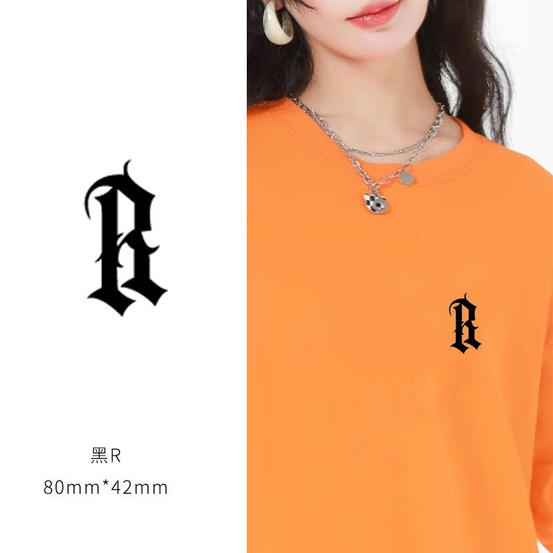 Heat Transfer Sticker Couple Clothes T-Shirt Decorative Pattern Printing Heat Transfer Sticker Hot Ironing Sticker Small