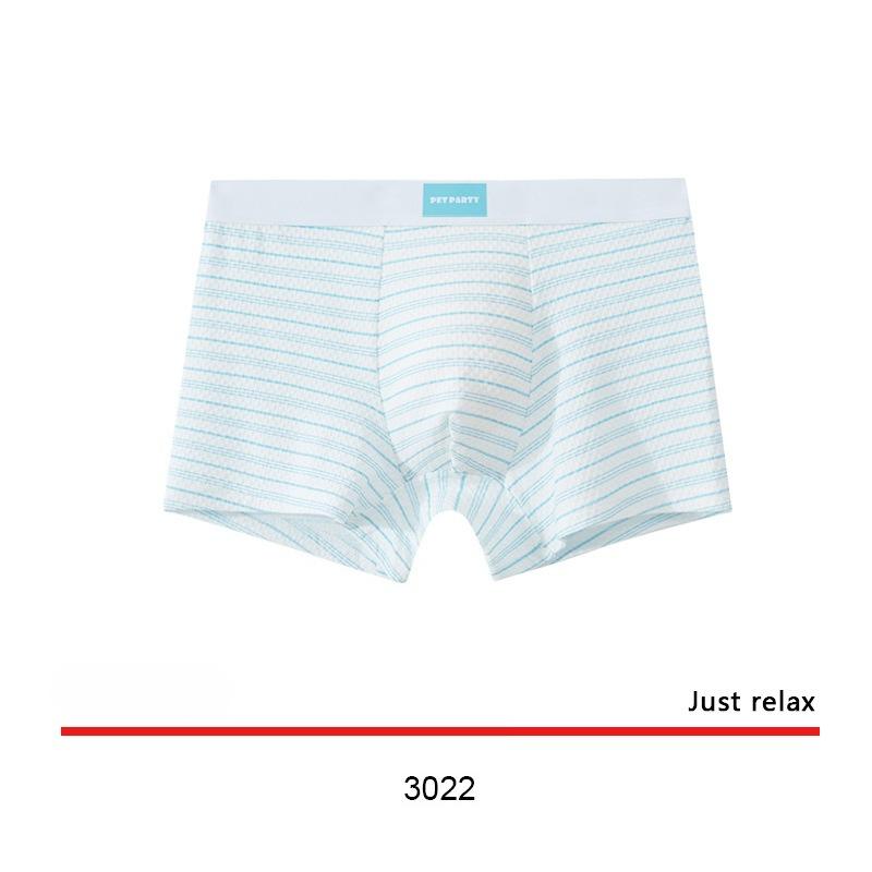 Men's Summer Cartoon Print Breathable Mid Waist Flat Angle Briefs