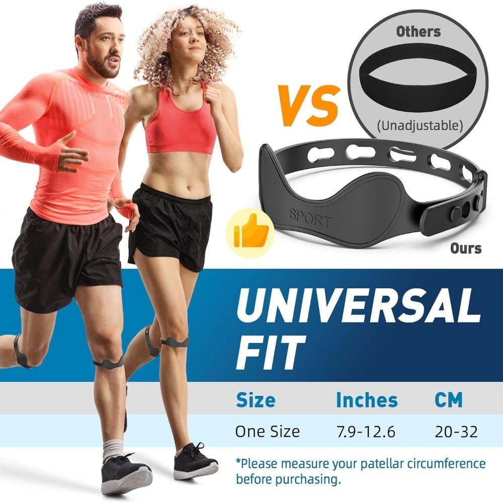 Knee Support Patella Knee Strap Silicone Knee Sports Support Band  Home Office