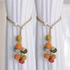 2pcs Bohemian Style Curtain Bundle Colorful Bead Accents Compact for Small Spaces Decor - Ideal Holiday Gift for Christmas