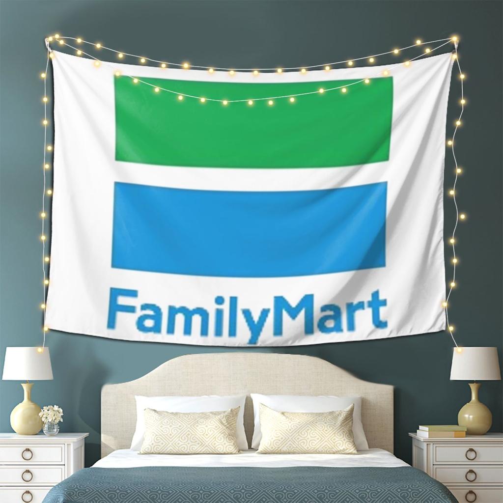 Family Mart Tapestry Wall Hanging Aesthetic Home Decoration Tapestries for Dorm Room