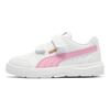 Puma Evolve Court V Comfortable Durable Fashion Sports Versatile Low-Top Skate Shoes Kids Sneaker White Pink 389145-05