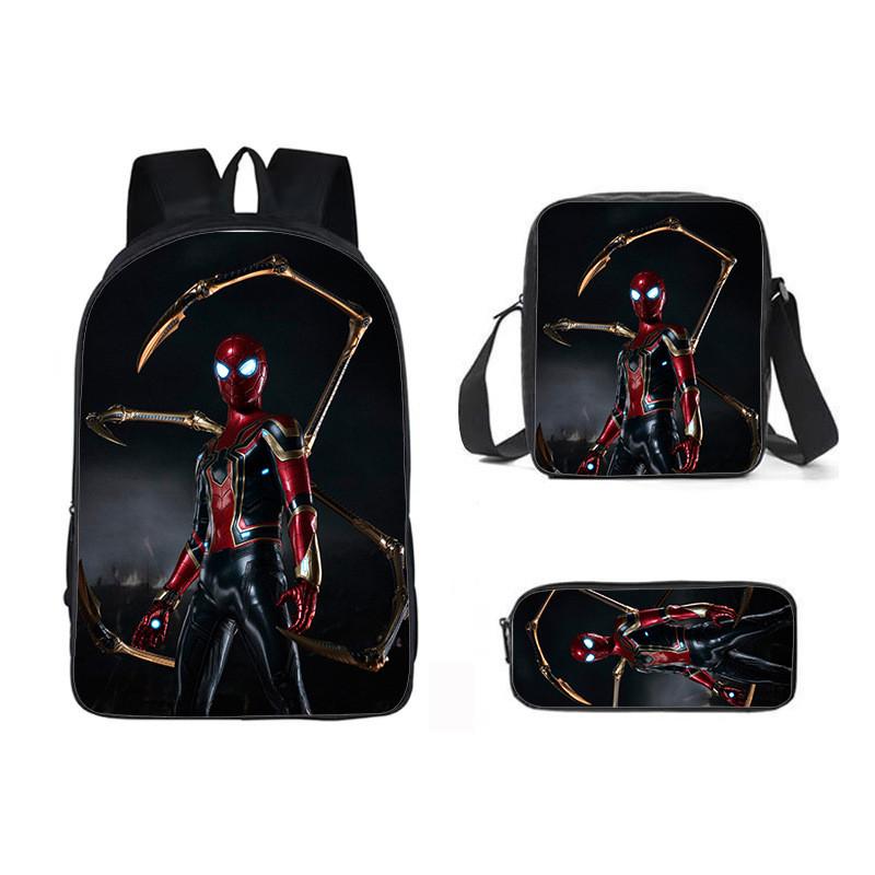 Backpack Piece Three Set Waterresistant Material Kids For