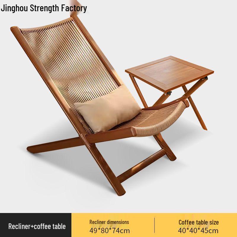 Compact Folding Rattan Balcony Set: 3-Piece Woven Table & Chairs for Indoor/Outdoor Use In Living Room or Bedroom