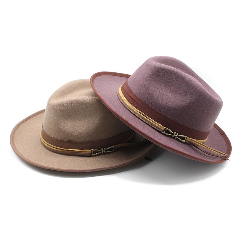 Classic Wool Felt Bowler Hat For Men With Sun Protection And Breathability