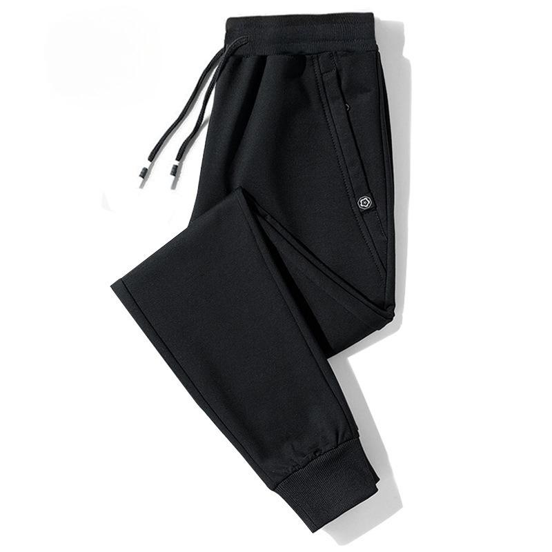 Herrenhosen Herbst/Winter Thermohose Locker geschnitten Gerades Bein Herrensporthose Lässig mit Bündchen Lange Hose