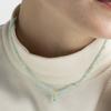 Collier - Athat - Alliage Plaqué Or Jaune 18 Carats - Taille Unique - Vert - Amazonite