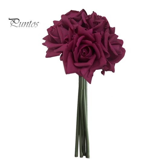 

5 шт./компл. искусственная роза, реалистичный поддельный цветок, свадебная вечеринка, домашний офис, стол, центральный элемент, искусственные цветочные растения, ветка, стебель, украшение