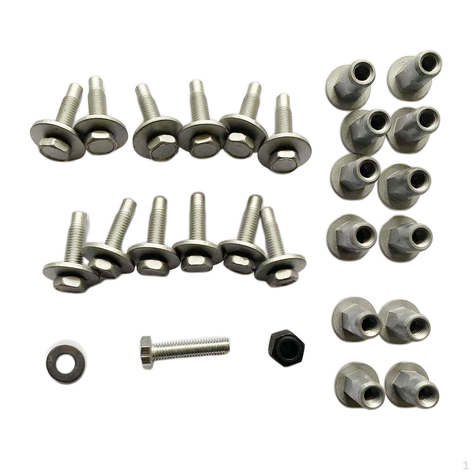 

27Pcs Car Sidestep Mounting Kit Automotive Foot Pedal Professional Metal for 1500 2500 3500 Repair