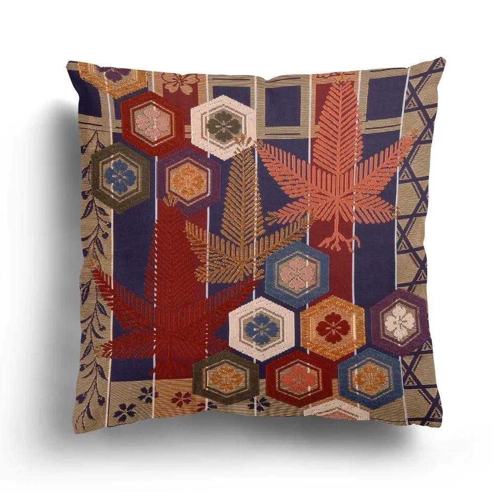 Home Decor Exotic Asian Patterns Pillow Covers For Home Pattern Cushion Cover Suitable For Sofa Bedroom Car Pillow Cover