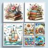 #L Full Embroidery Eco-cotton Thread 11CT Printed Book Cross Stitch Kit Art