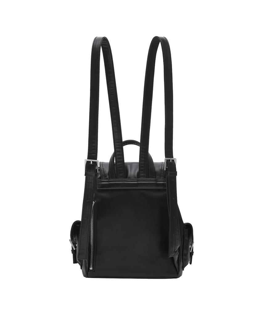 Lotsyou [Leather] Nostalgia Twinkle Backpack Black