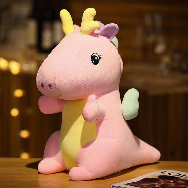 

Милая маленькая кукла-динозавр, маленькая летающая кукла-дракон, детская плюшевая игрушка, девочка спит и держит в руках куклу, подарок, милый 35cm