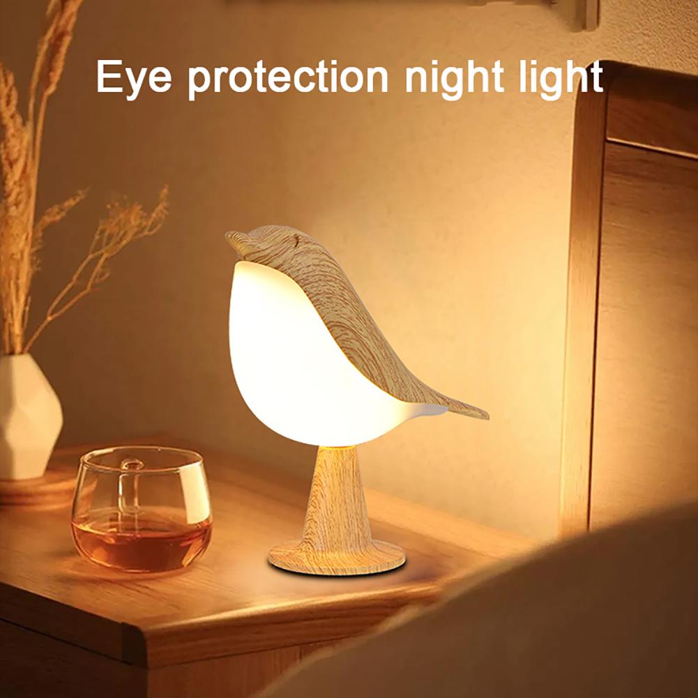 LED Bedside Lamps, Cute Hummingbird Night Light With 3000K-6000K Color Temperature Round Base Decorative Light For Bedroom, Car, Children Lamps Gifts