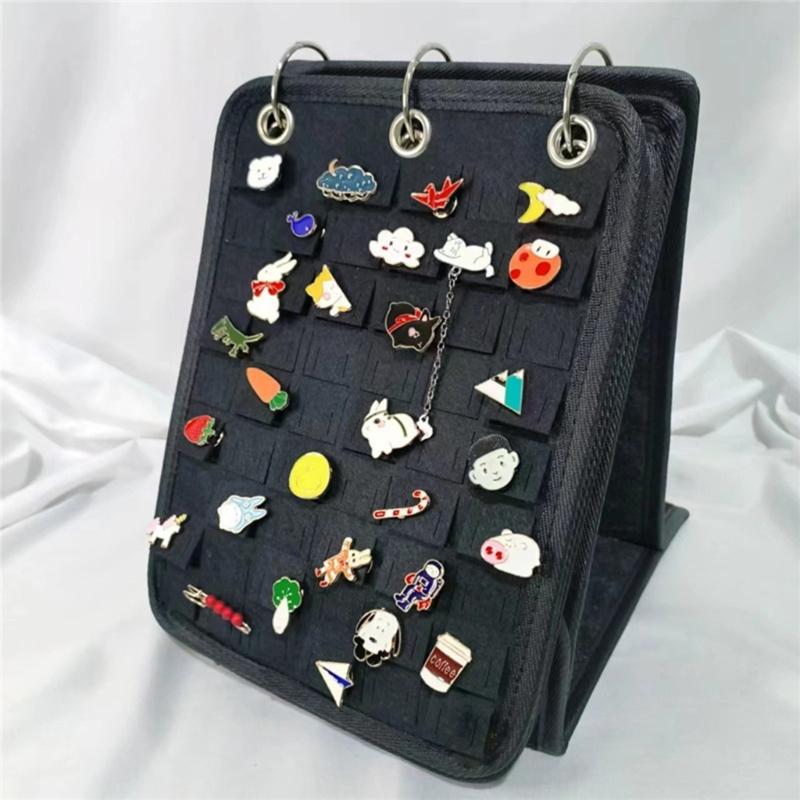Fashionable Felt Jewelry Organizers Books Portable Travel Earring Necklace Rings Storage Case Jewelry Accessory