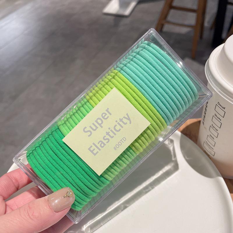 Colorful Macaron Hair Ties: Spring/Summer Elastic Bands for Ponytails