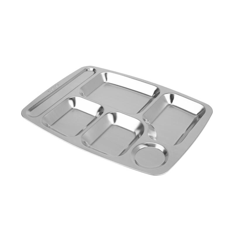 

304 Stainless Steel Divided Canteen Plate