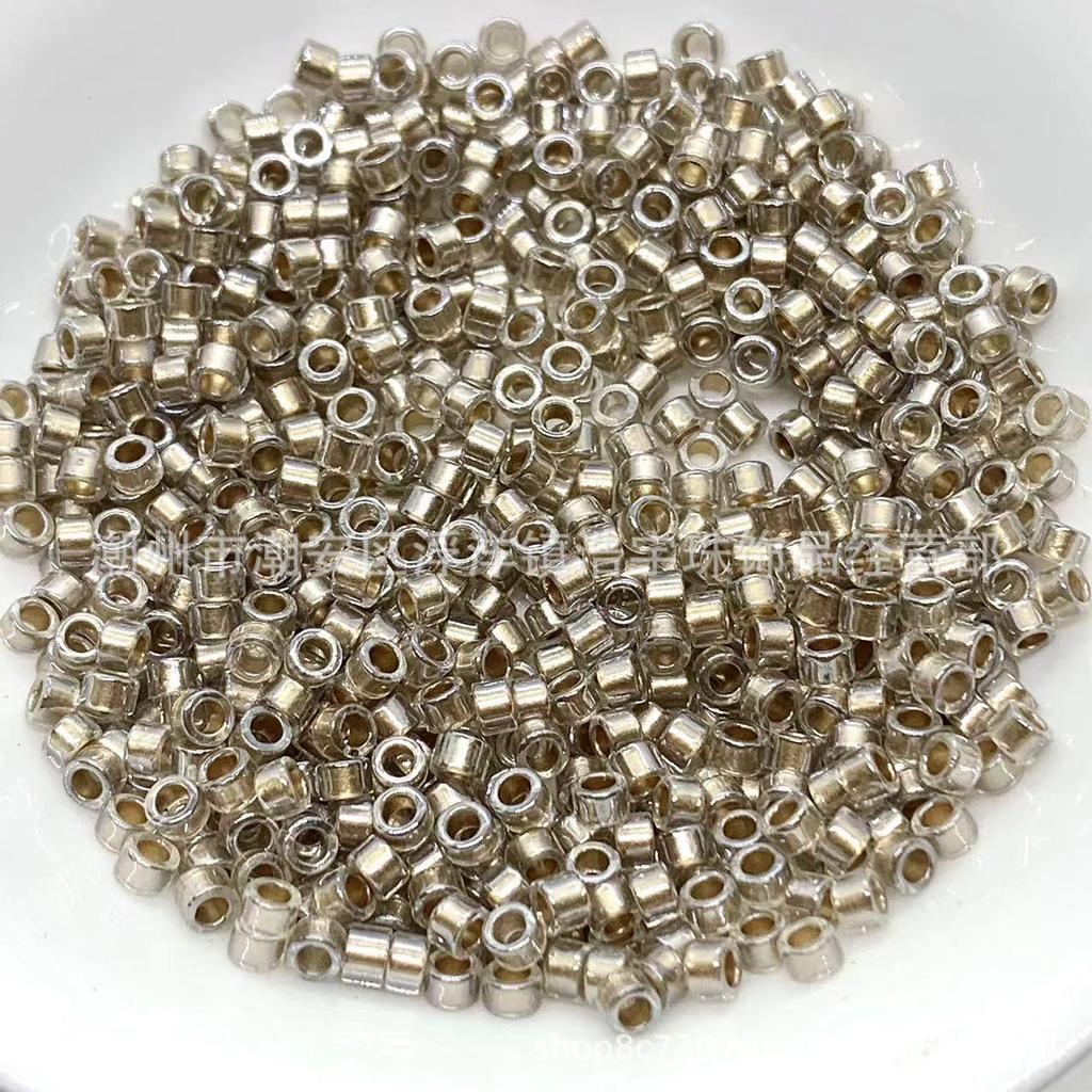 2.5mm Transparent Pearlescent Glass Seed Beads for Jewelry Making