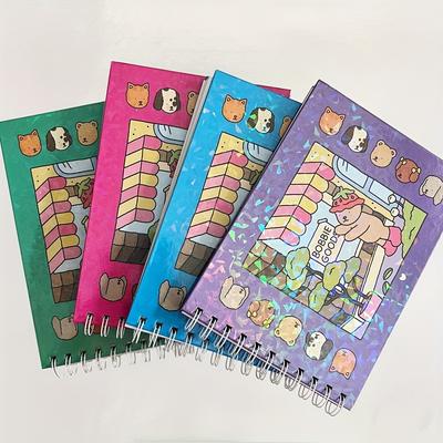 Adult and Teen Coloring Book Comfortable Unzip Coloring Book Cute Bear Coil Coloring Painting Book