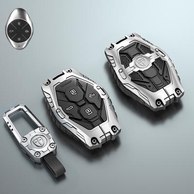 Galvanized Alloy Silicone Splicing Car Key Cover Case For Xpeng Xiaopeng P7 P7i P5 G3 G3i G9 G6 22-23 Car Accessorie