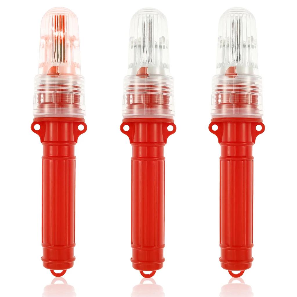 3Pcs Marine Flares For Boats Buoy Fish Luring Lifebuoy LED Light Yacht Warning Lamp Offshore Position Emergency Guard Lights