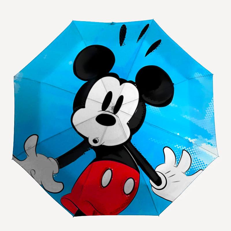 

1pc Mickey Mouse Home Essential Cute Cartoon Umbrella, Portable Folding Umbrella with Durable Iron Frame 8 Ribs, a0821017