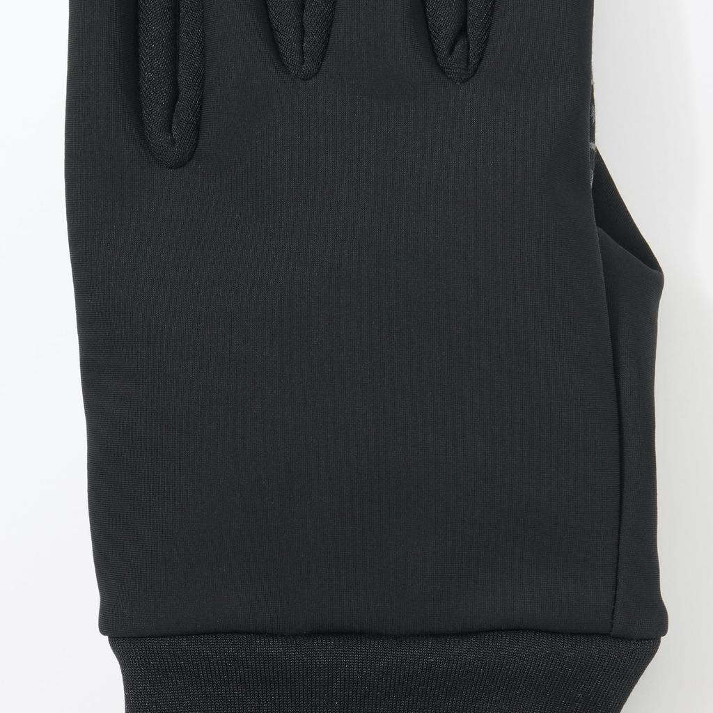 MUJI Windproof Jersey Touchscreen Gloves Unisex Adult Outdoor Winter Warm Mittens Grip Palm Black Size L