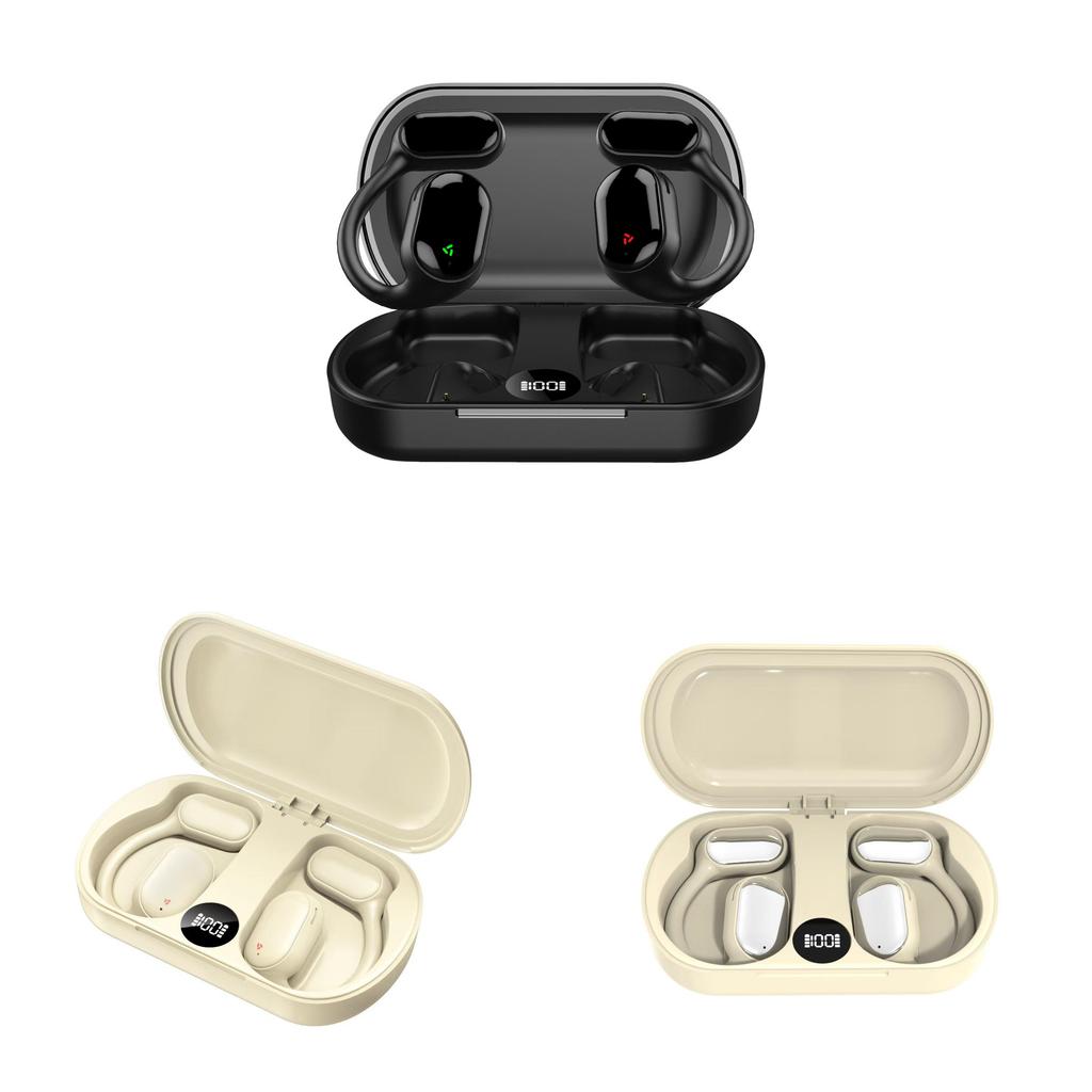 Bluetooth Ear Hooks With Enc Noise Cancelling For Sports And Workout Use