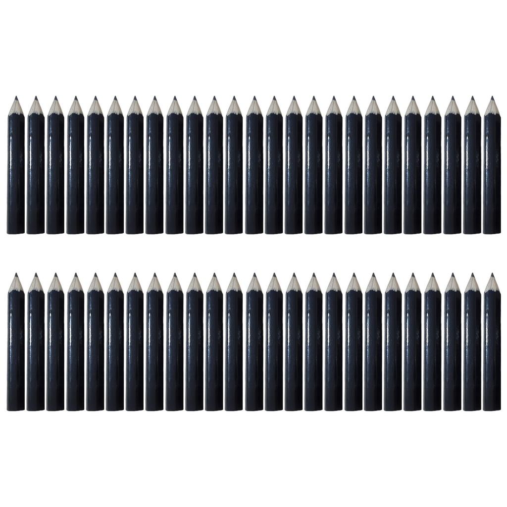 50Pcs Short Half Pencils 2.4Inch Golf Pencil Wood Drawing Pencil Hexagonal Rod Comfortable Grip for Home School Office