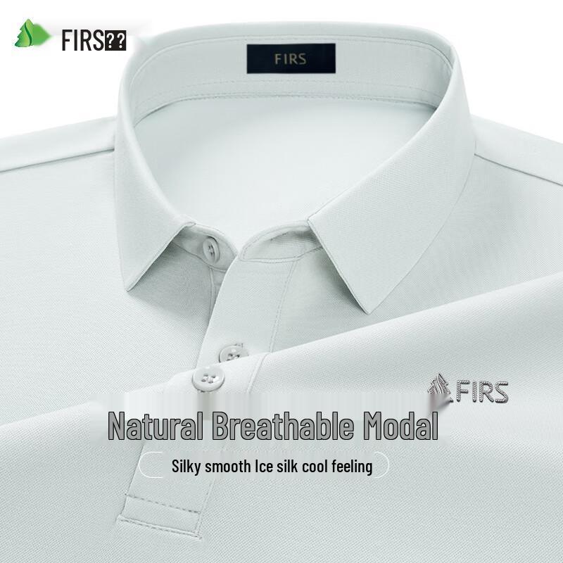 Shanshan Men's Modal Ice Silk Cooling Polo Shirt