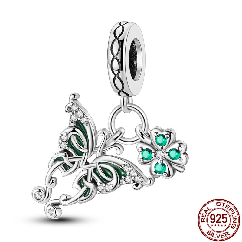 Fit Charms Fororiginal Bracelets 100%Copper Luminous Butterfly Series Beads Diy Jewelry Making For Women Gift